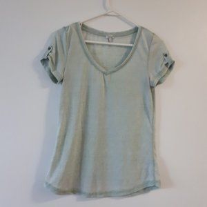 Green Buttoned Tee